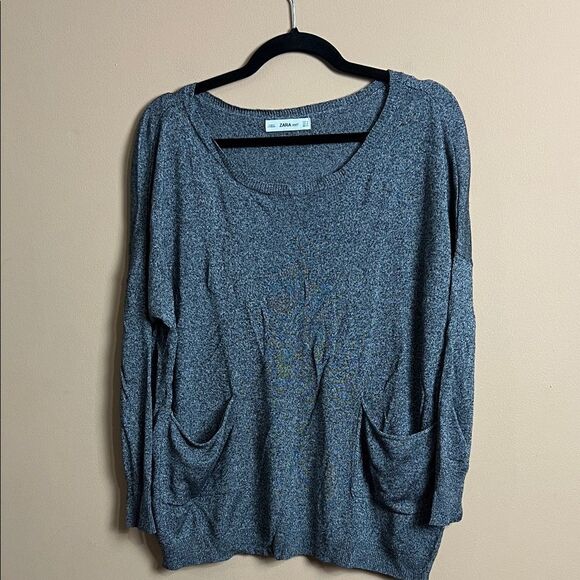 Zara Women’s Size Medium Black Acrylic Oversized Sweater - Picture 1 of 6